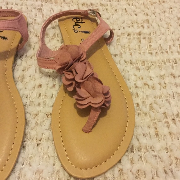 Rue 21 pink Sandals size 6/7 - Picture 2 of 6
